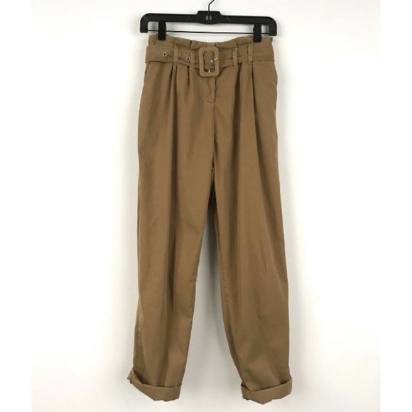 Topshop Pants - Top Shop High Waisted Pleaded Khaki Pants